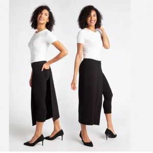 Betabrand Black Midi Skirt